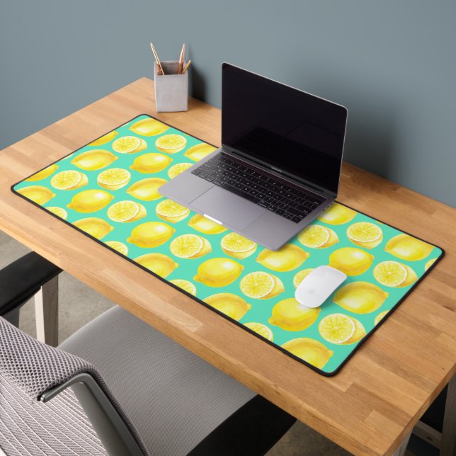 Motif citrons aquarelle (Bureau 2)