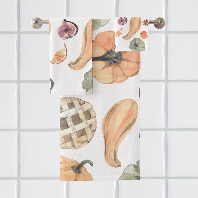 Motif Citrouille couleur aquarelle | Vibes d'autom (Créateur téléchargé)