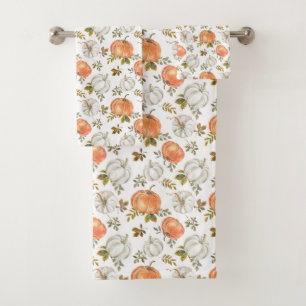 Motif Citrouille d'aquarelle d'automne