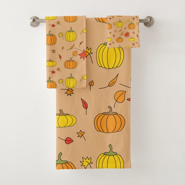 Motif Citrouille d'automne (En situation)