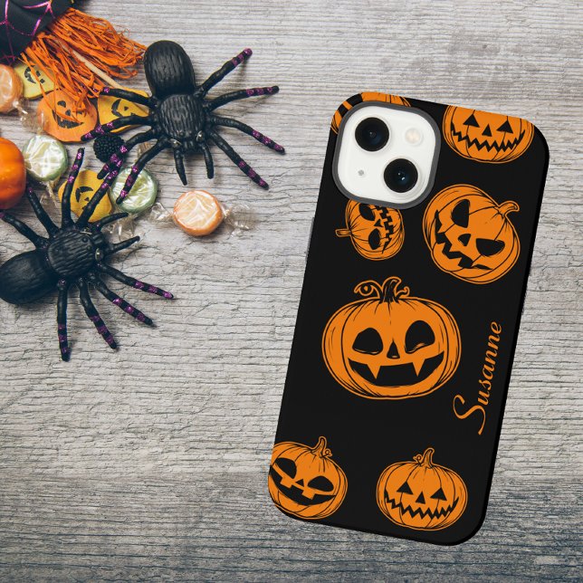 Motif Citrouille Halloween Téléphone 15 Coque (Créateur téléchargé)