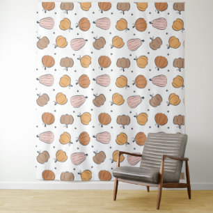Motif Citrouille moderne - Tapisserie