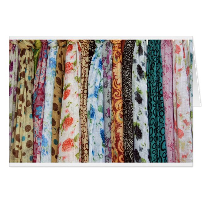 Motif coloré d'écharpe (Devant horizontal)