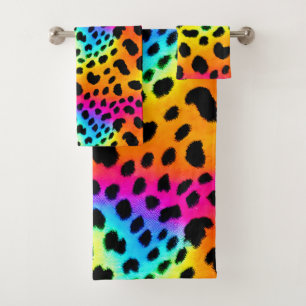 Motif coloré Rainbow Cheetah sans couture