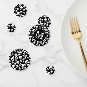 Motif Confetti du du crâne Table Toss