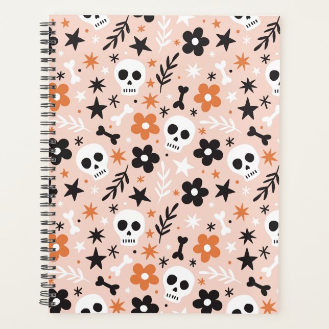 Motif crâne de fleurs (Devant)