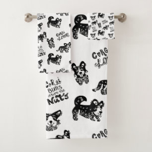 Motif Cute Corgi