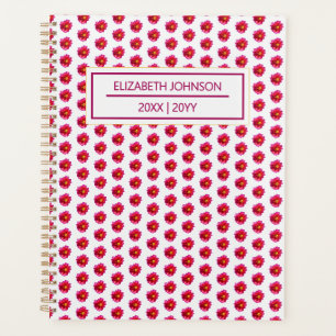 Motif Dahlia Rouge Quotidien Personnalisé