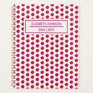 Motif Dahlia Rouge Quotidien Personnalisé
