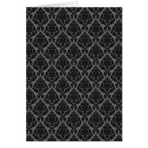 Motif damassé (gris et noir)