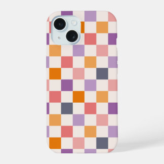 Motif damier vibrant