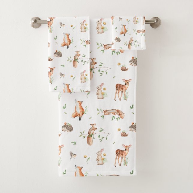 Motif d'amis animaux de bois mignon (En situation)
