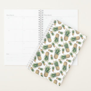 Motif d'ananas aquarelle