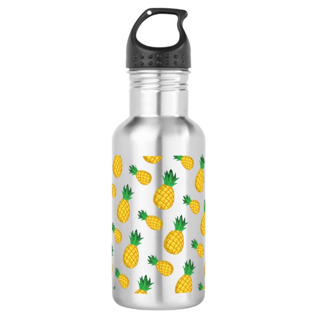 Motif d'ananas Imprimer bouteille d'eau (Devant)