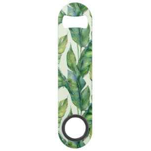 Motif d'aquarelle Feuille à la banane verte