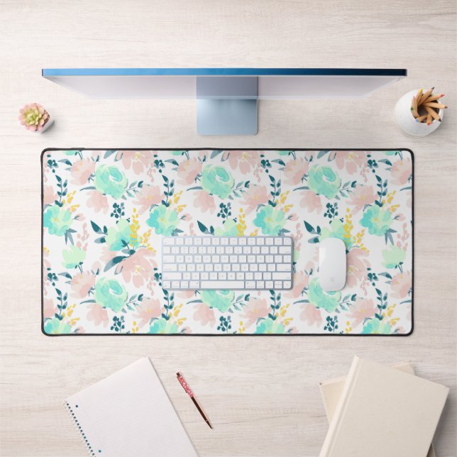 Motif d'aquarelle florale (Bureau 1)