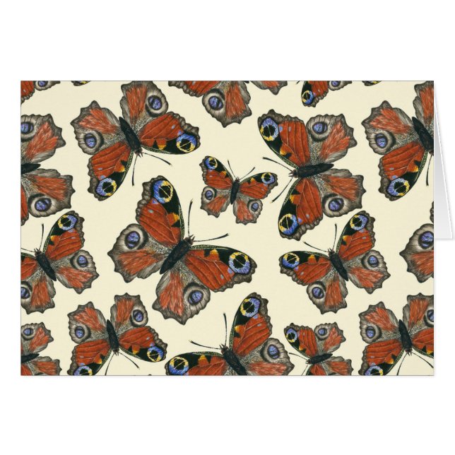 Motif d'aquarelle papillons (Devant horizontal)