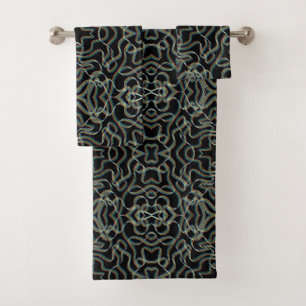 Motif d'art de ruban enroulé de couleur arc-en-cie