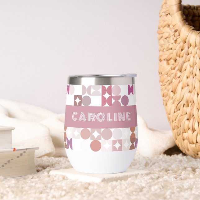 Motif d'art rose pâle Mauve personnalisé (Salon)