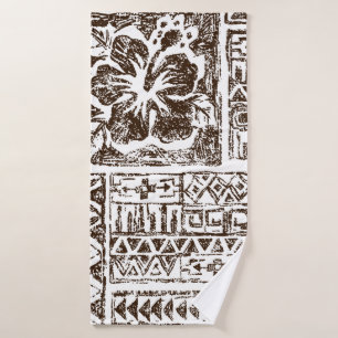 Motif d'art tropical autochtone hawaïen
