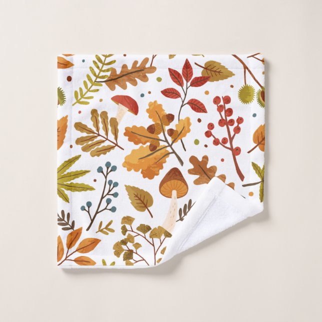 Motif d'automne (Gant de toilette)