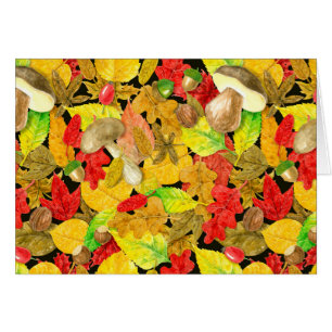 Motif d'automne aquarelle