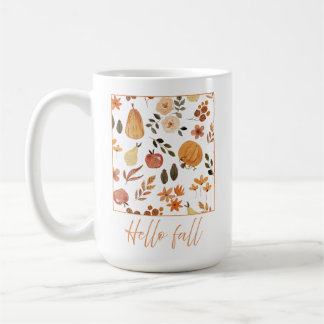 Motif d'automne de la Mug citrouille
