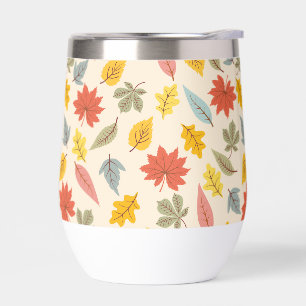 Motif d'automne feuille colorée