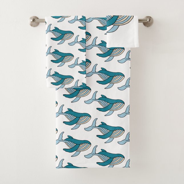 Motif de baleine bleue (En situation)