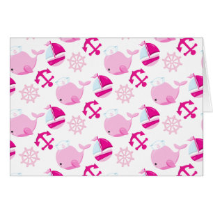 Motif De Baleines, Beaux Baleines, Baleines Roses