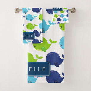 Motif De Baleines, Beaux Baleines, Votre Nom