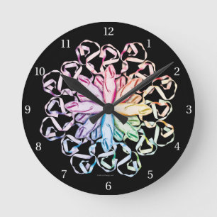 Motif de ballet (spectral) Horloge ronde