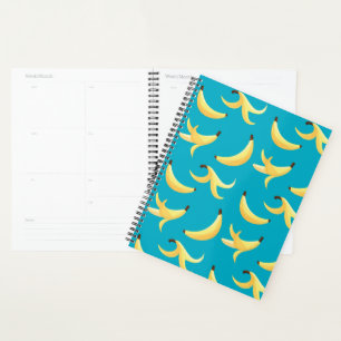 Motif de banane jaune rétro drôle éditable pour fê