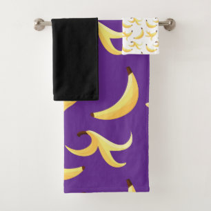 Motif de banane jaune rétro drôle, modifiable pour