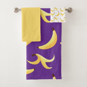 Motif de banane jaune rétro drôle, partie modifiab