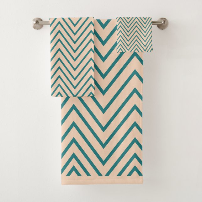 Motif de bande de papier bleu Chevron (En situation)