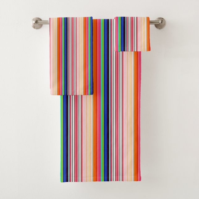Motif de bande verticale multicolore (En situation)
