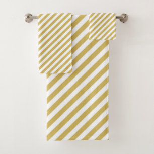 Motif de bandes diagonales jaunes dorées et blanch