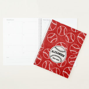 Motif de baseball Red Grunge