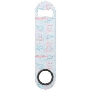 motif de bébé avec l'ours de nounours
