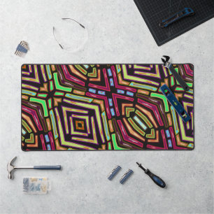 Motif de bijoux colorés en style vitrail