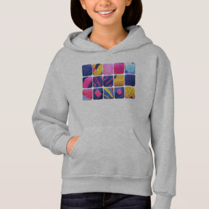 Motif de blocs colorés abstraits