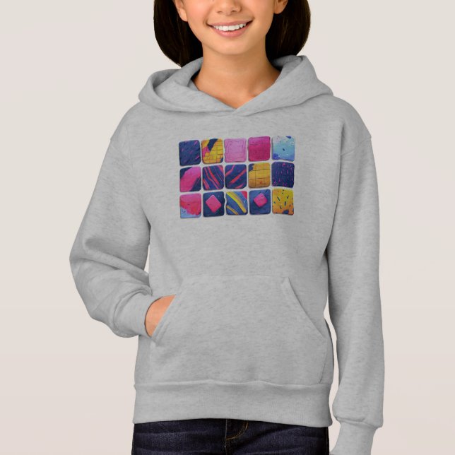 Motif de blocs colorés abstraits (Devant)