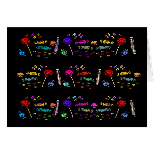 Motif de bonbons d'Halloween (Devant Horizontal)