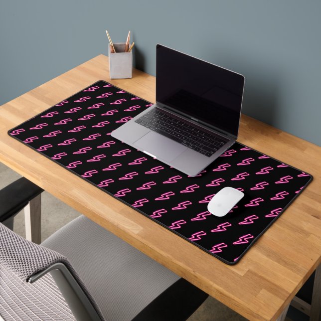 Motif de boulon à éclair de néon rose (Bureau 2)