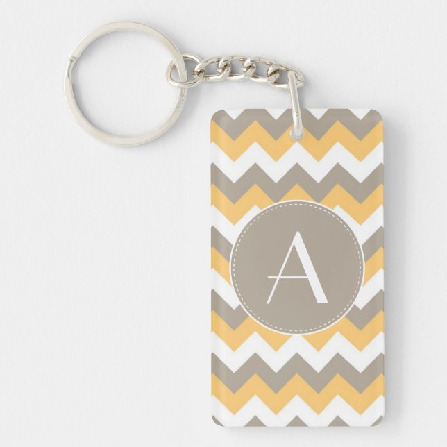 Motif de brun, orange et blanc de Chevron (Devant)