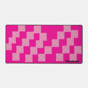 Motif de bureau en marbre rose
