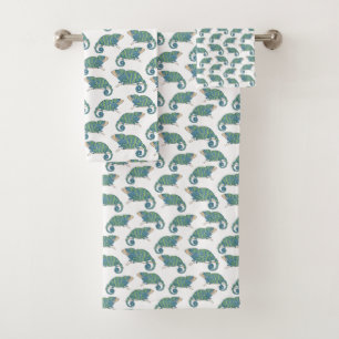 Motif de caméléon
