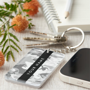 Motif de camouflage gris neige d'hiver Personnalis