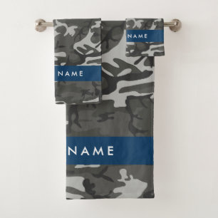 Motif de camouflage gris, Votre nom, Personnaliser